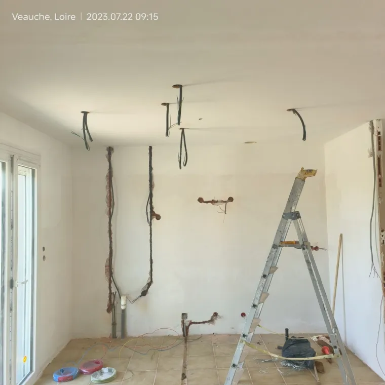 Rénovation électrique de cuisine à Veauche , Saint-Étienne, MYSolutions42
